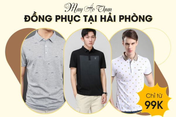 May áo thun đồng phục tại Hải Phòng