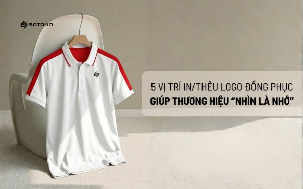 5 vị trí in/thêu logo giúp thương hiệu ''nhìn là nhớ''